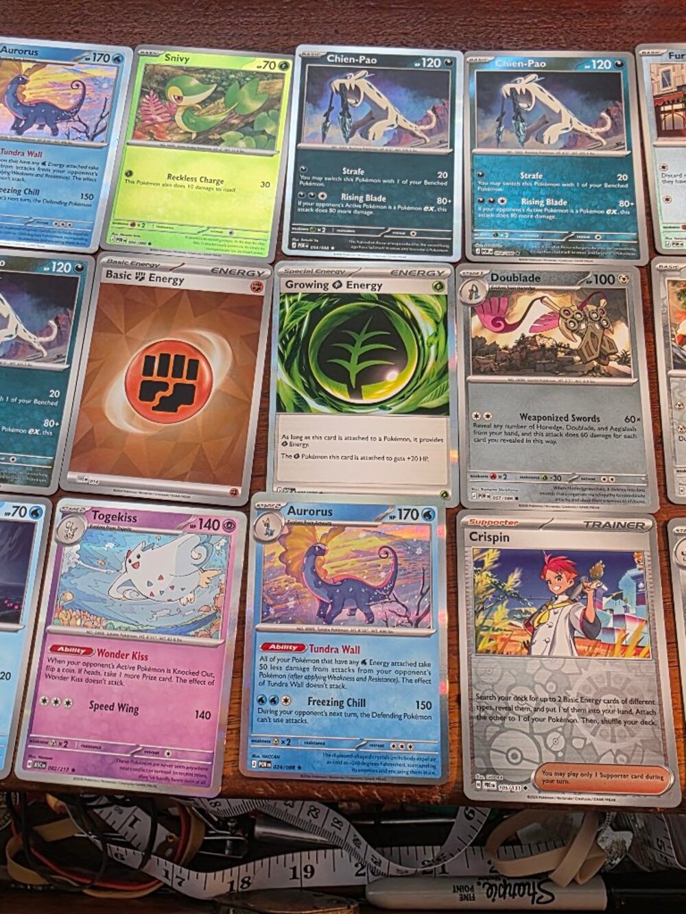 21PC LOT OF VARIOUS HOLO POKEMON CARDS & 2-COINS